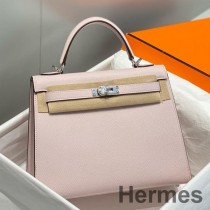 Hermes Kelly 25 cm Sellier laukku mauve vaaleaa epsom nahkaa