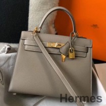 Hermes Kelly 28cm laukku Gris Asphalt Epsom Leather GHW