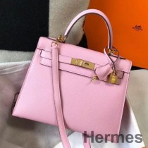Hermes Kelly 28cm laukku Mauve Sylvestre Epsom Leather GHW