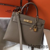 Hermes Kelly 28cm laukku Taupe Grey Epsom Leather GHW