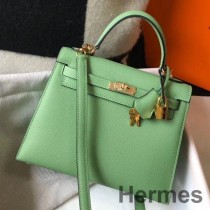 Hermes Kelly 28cm pussi Vert Criquet Epsom Leather GHW