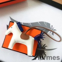 Hermes Rodeo -hevoslaukkukoru, vaaleanpunainen/kamareli/rubiininahka