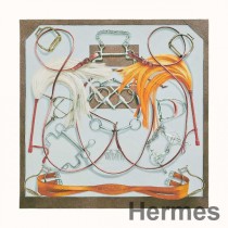 Hermes Beige Projets Carres Schal 140