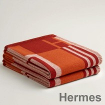 Hermès-Ithaque-Decke aus Cuivre-Wolle und Kaschmir