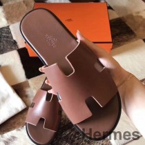 Hermes Izmir Sandalen aus Camarel Swift Leder