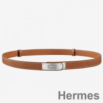 Hermes Kelly 18 Gürtel aus goldenem Epsom-Leder