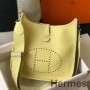 Hermes Evelyne III 29 PM Tasche aus jaunem Poussin Clemence Leder