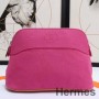 Hermes Reisetasche Bolide Medium aus rosaroter Baumwolle