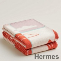 Hermes Avalon Epopee filt i mandarinull och kashmir