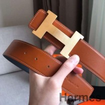 Hermes Constance 2 bältesspänne & Gold/Noir Swift 42MM rem
