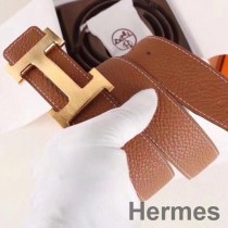 Hermes H bältesspänne & brunt Clemence 32 MM rem