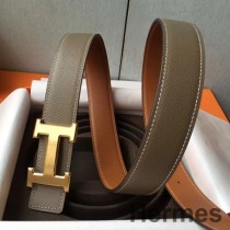 Hermes H bältesspänne & Taupe Epsom 32 MM rem