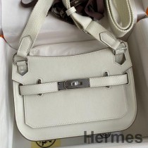 Borsa Hermes Jypsiere Mini realizzata a mano in pelle di vitello Beton Swift