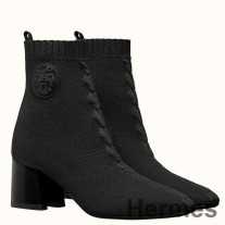Bota Hermes Volver 60 em malha preta