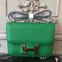 Bolsa de couro Hermes Bamboo Constance MM 24cm Epsom