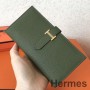 Carteira Hermes Canopee Clemence Bearn Gusset