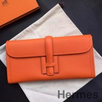 Hermes Jige Elan 29 clutch taske i orange Epsom kalveskind