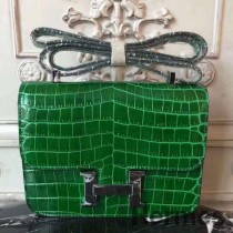 Hermes Bamboo Constance MM 24cm Krokodilletaske