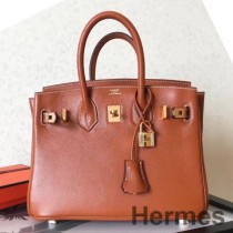 Hermes Birkin 25 Håndlavet taske i guld Swift læder