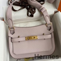Hermes Jypsiere Mini Håndlavet Taske I Mauve Pale Evercolor Kalveskind
