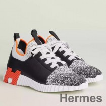 Hermes Depart-sneakers til mænd i sort gradientstrik