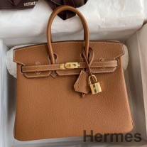 Mála Lámhdhéanta Hermes Birkin 25 I Leathar Brown Clemence