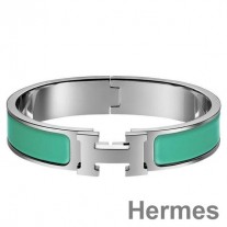 Bracelet cruan H PM Clic Hermes Green