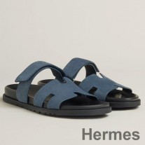 Sandals Chypre na mBan Hermes I gCraiceann Gorm Suede Calf
