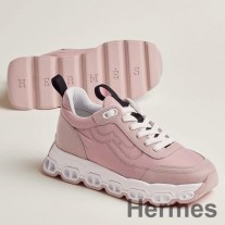 Sneakers Impulse Mná Hermes i Fabraic Pink agus Leathar