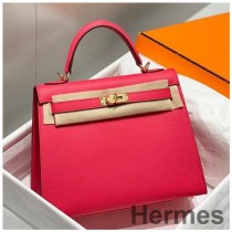 Mála Hermes Kelly 28cm I Rose Extreme Epsom Leathar GHW