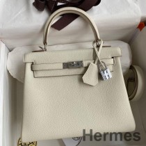 Hermes Kelly Retourne 25 Mála Lámhdhéanta I Leathar Clemence Muisiriún