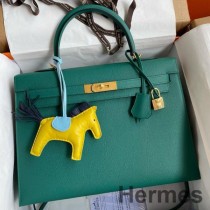 Mála Lámhdhéanta 35 Hermes Kelly Seller I Malachite Epsom Calfskin