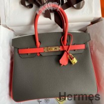 Hermes HSS Birkin 30 dvobojna torba od Etain i Piment Epsom teleće kože