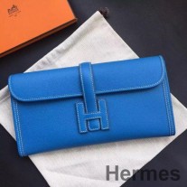 Hermes Jige Elan 29 Clutch torbica od plave Epsom teleće kože