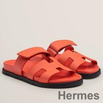 Hermes muške chypre sandale od narančaste Epsom teleće kože