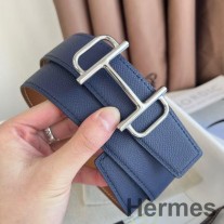 Hermes Royal Reversible Remen 38MM u plavoj i zlatnoj Epsom telećoj koži