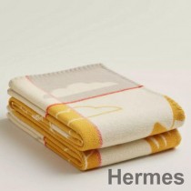 Hermes Avalon Epopee pokrivač od žute vune i kašmira