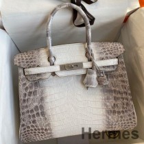 Hermes Birkin 25 Retourne torba od Himalaya Niloticus krokodilske kože