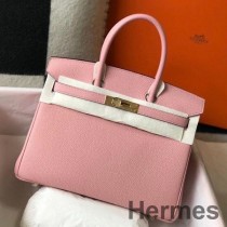 Hermes Birkin torba od 30 cm od ružičaste Clemence kože GHW