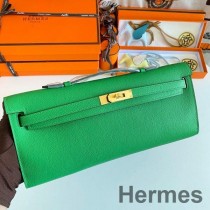 Hermes Kelly Cut ručno izrađena torba od bambou Epsom teleće kože