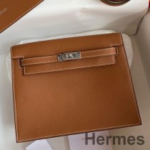 Torba Hermes Kelly Danse II od zlatne Evercolor teleće kože