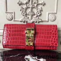Hermes Medor Clutch torbica od crvene krokodilske kože