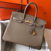 Hermes バーキン 35cm バッグ トゥールトレル クレマンスレザー GHW