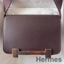 Hermes ゲタ ハンドメイドバッグ ルージュセリエ シェーブル マイソールレザー