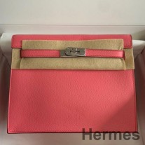 Hermes ケリーダンス II バッグ ローズ リップスティック エバーカラー カーフスキン