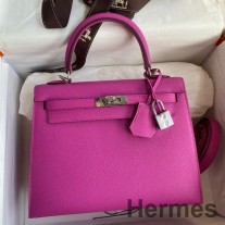 Hermes ケリーセリエ 25 ハンドメイドバッグ マグノリアエプソムカーフスキン