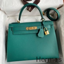 Hermes ケリーセリエ 32 ハンドメイドバッグ マラカイトエプソムカーフスキン