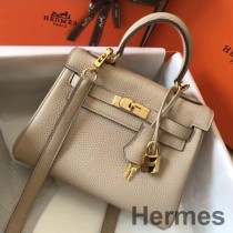 Hermes ケリー 20cm バッグ トレンチ クレマンス レザー GHW