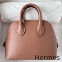 Ručne vyrobená mini taška Hermes Bolide 1923 z kože Quebracho Chevre Mysore