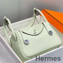 Taška Hermes Lindy 26 cm z kože Vert Fizz Clemence GHW